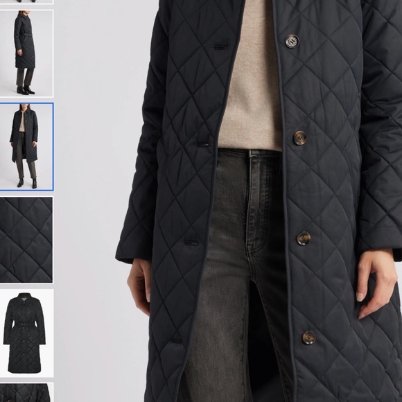 NWT BARBOUR Cordelia Quilted Longline Belted jacket - Picture 2 of 5